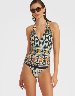 Sexy SwimsuitCasareale Small Placèe Cream in Lycra