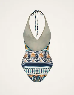 Sexy SwimsuitCasareale Small Placèe Cream in Lycra
