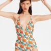 Sexy SwimsuitMorpheus Orange in Lycra