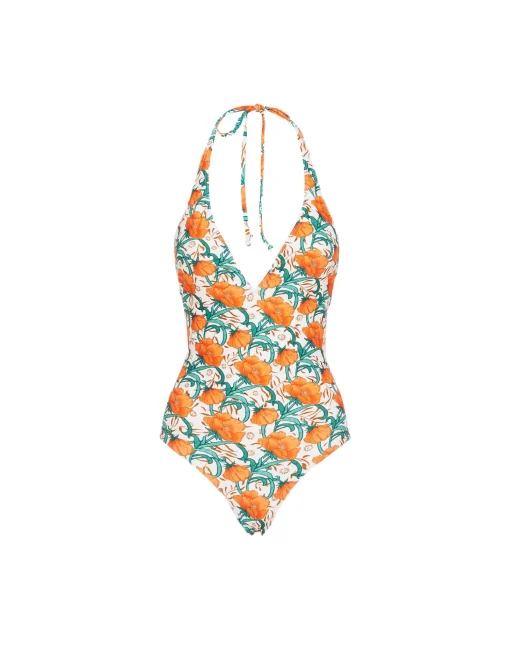 Sexy SwimsuitMorpheus Orange in Lycra