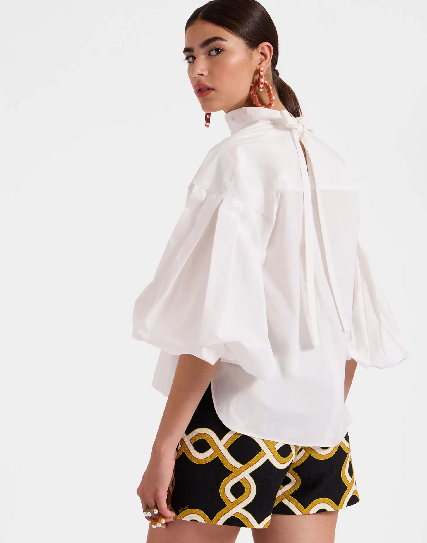 Share Your Screen ShirtSolid White in Cotton Poplin