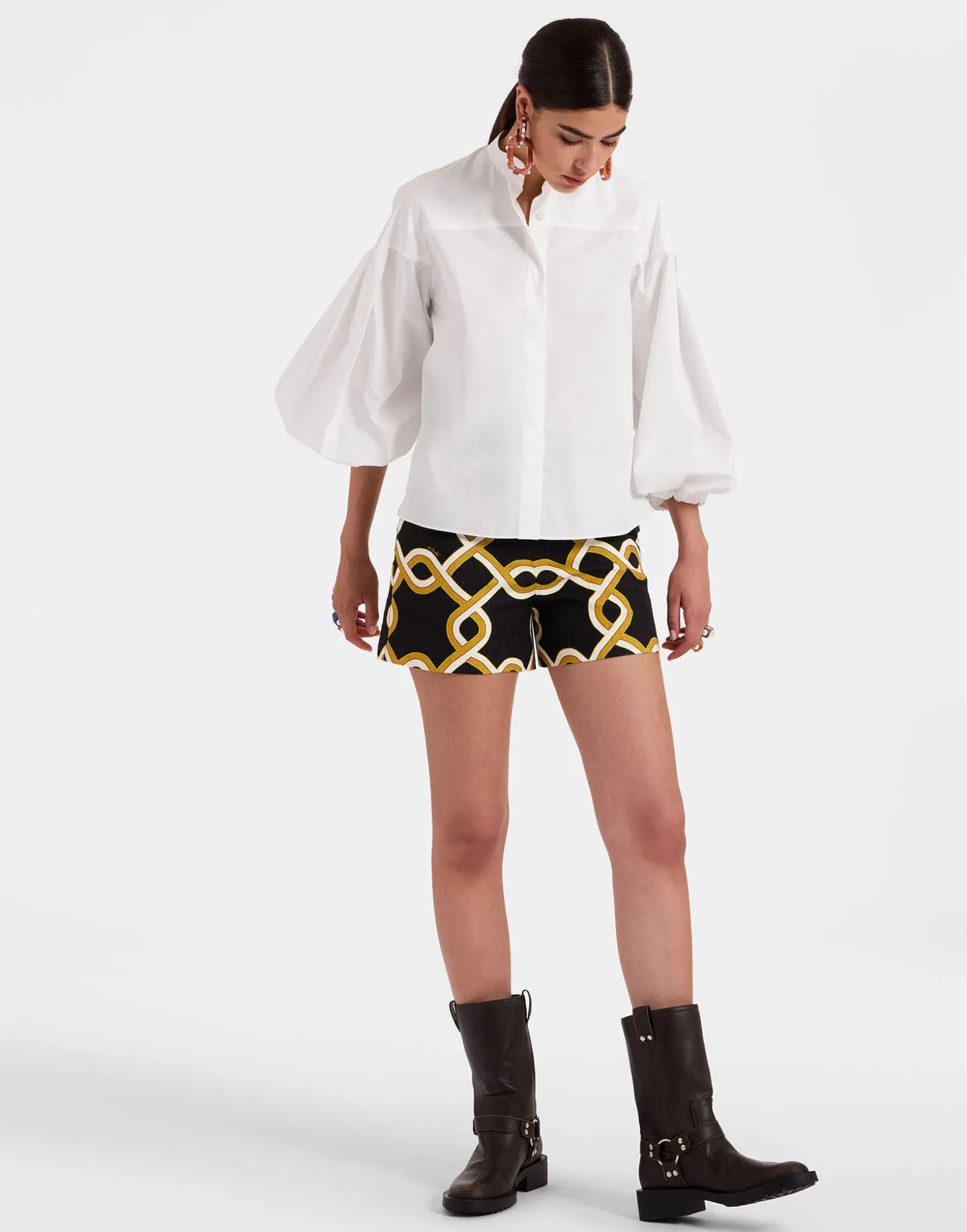 Share Your Screen ShirtSolid White in Cotton Poplin