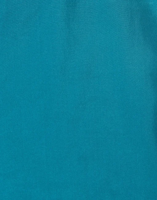Shirt And SassySolid Blue Petrol in Washed Silk