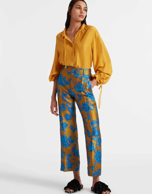 Shirt And SassySolid Gold in Washed Silk