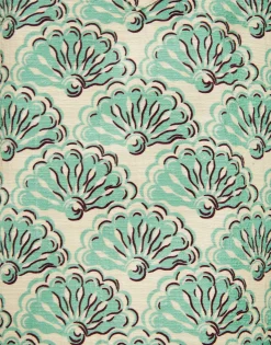 Short Artemis DressFans Mint in Shot Cotton