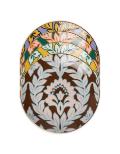 Side Plates Set Of 4Winter Garland in Porcelain