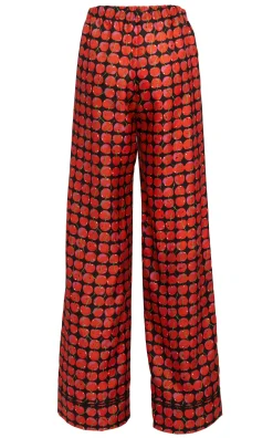 Silk PajamaBlack Cherries in Twill Silk