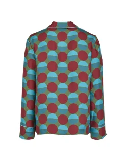 Silk PajamaSfere Grandi Verde in Twill Silk