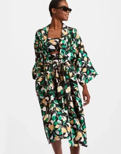 Silk RobeOrchard in Twill Silk
