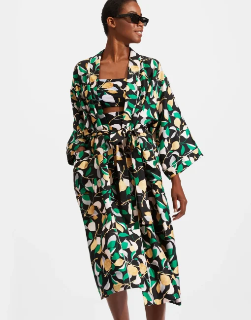 Silk RobeOrchard in Twill Silk