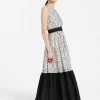 Sleeveless Big DressSolid Ivory in Cotton Sangallo