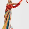 Slip-Around DressRainbow in Crepe De Chine