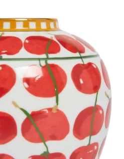 Small Bubble VaseCherries Ivory in Porcelain