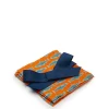 Small Napkins Set Of 4Como Fish Orange Small in Linen