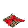 Small Napkins Set Of 4Como Fish Green Small in Linen