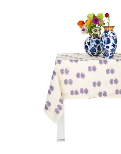 Small TableclothMargherita Viola in Linen