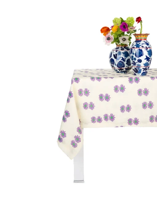 Small TableclothMargherita Viola in Linen