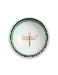 Snack Bowl Set Of 2Libellula Green in Porcelain
