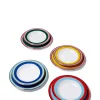 Soup & Dinner Plate Set of 4Rainbow Mix in Porcelain