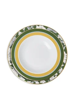 Soup And Dinner Plates SetRoman Holiday Avorio in Porcelain