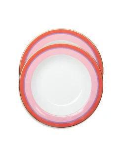 Soup Plates Set Of 2Rainbow Rose in Porcelain
