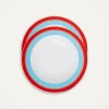 Soup Plates Set Of 2Rainbow Azure in Porcelain
