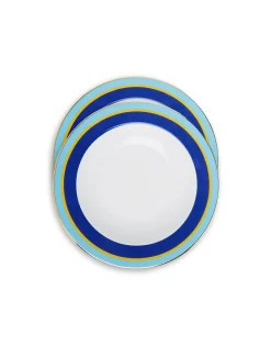 Soup Plates Set Of 2Rainbow Blue in Porcelain