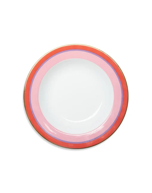 Soup Plates Set Of 2Rainbow Rose in Porcelain