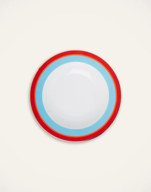 Soup Plates Set Of 2Rainbow Azure in Porcelain