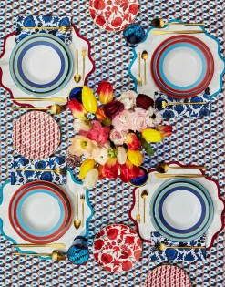 Soup Plates Set Of 2Rainbow Azure in Porcelain
