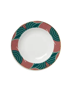 Soup Plates Set Of 2Slinky Green in Porcelain