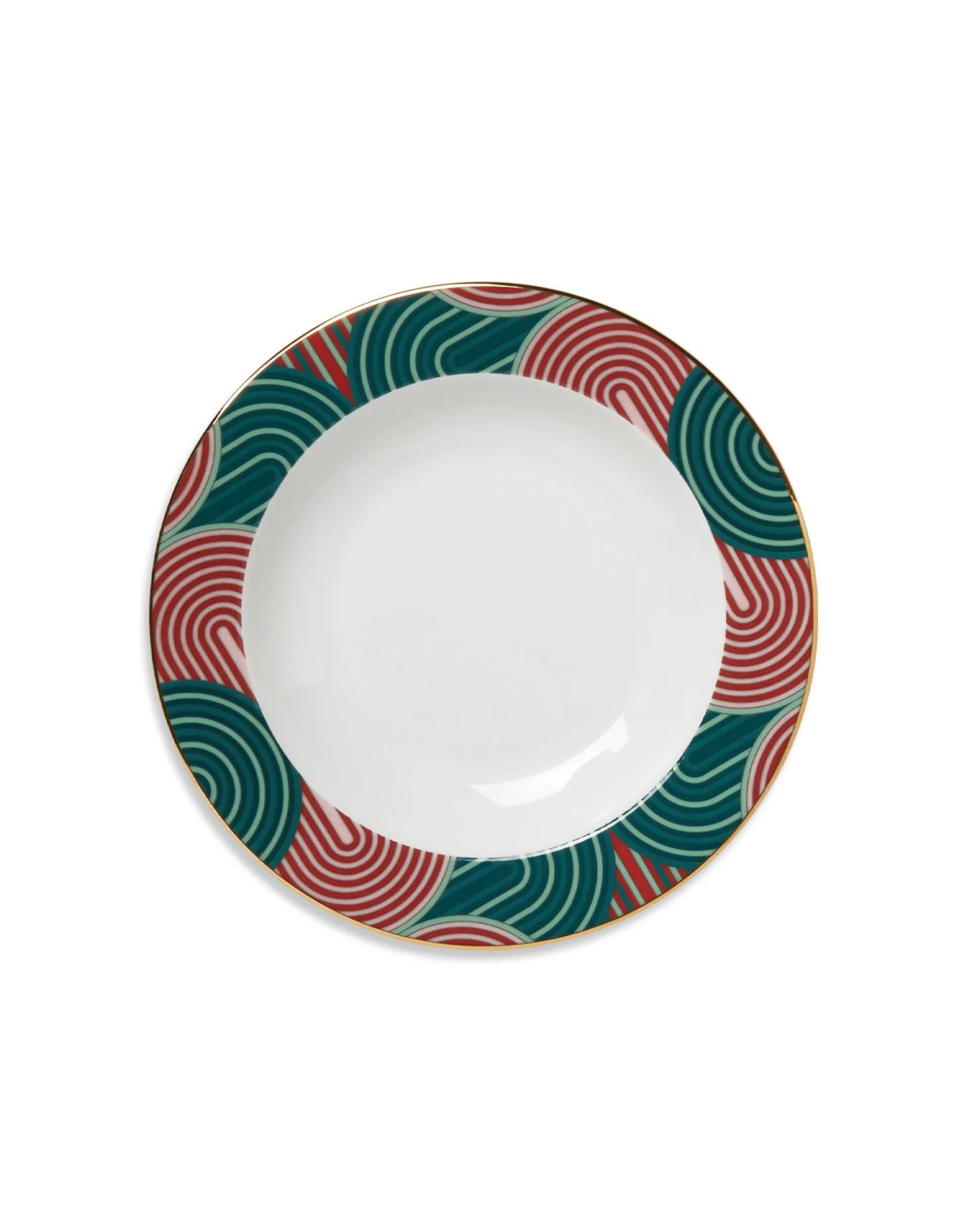 Soup Plates Set Of 2Slinky Green in Porcelain