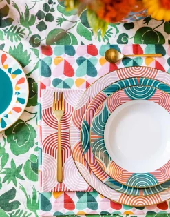 Soup Plates Set Of 2Slinky Green in Porcelain