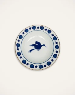 Soup Plates Set Of 2Wildbird Blue in Porcelain