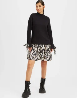 Sporty DressGhirlanda Black in Twill