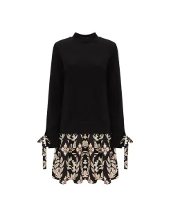 Sporty DressGhirlanda Black in Twill