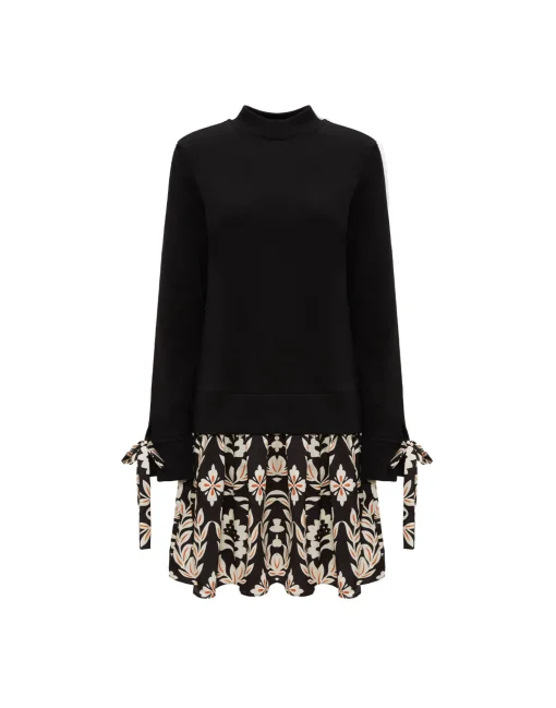 Sporty DressGhirlanda Black in Twill