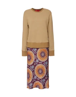 Sporty Pencil DressSovereign Purple in Silk Twill