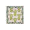 Square ScarfBig Pineapple Pink in Cotton/Silk