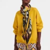 Square ScarfPalazzo Yellow in Modal Silk