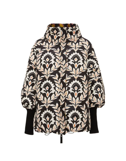 St. Moritz Reversible JacketWinter Sun Black in Jacquard