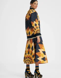 Suki JacketEgyptian Sun Placée Gold in Quilted Twill