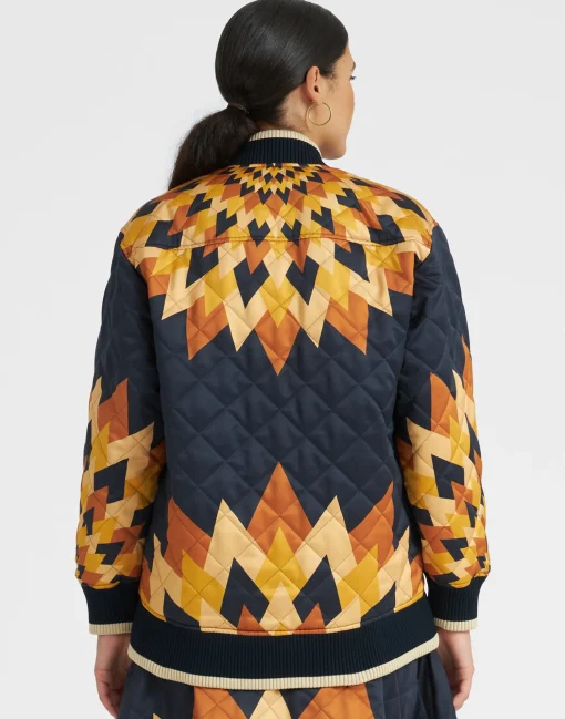 Suki JacketEgyptian Sun Placée Gold in Quilted Twill