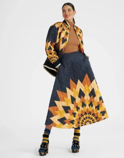 Suki JacketEgyptian Sun Placée Gold in Quilted Twill
