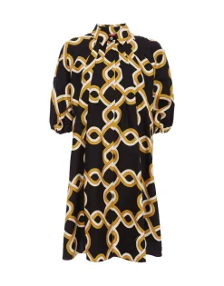 Sunburst DressTackle Black in Summer Poplin