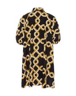 Sunburst DressTackle Black in Summer Poplin