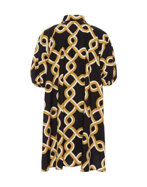 Sunburst DressTackle Black in Summer Poplin