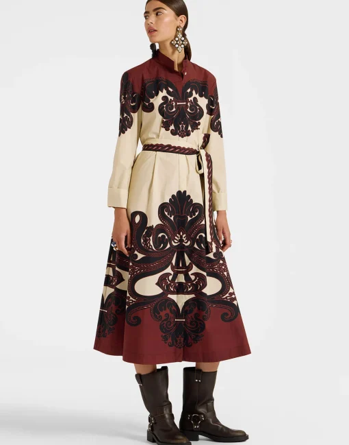 Sundowner DressCorsini Placée Cream in Cotton Poplin