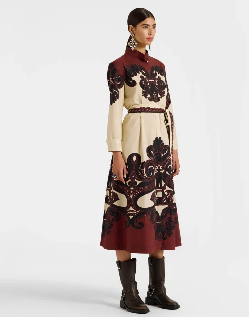 Sundowner DressCorsini Placée Cream in Cotton Poplin