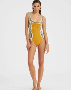 Sunset Suit SleevelessMudejar Placée Marigold in Supreme Lycra